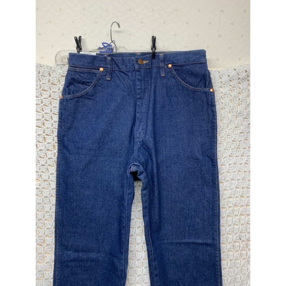 Wrangler High Rise Cowboy Cut Jeans - Dark Blue - Picture 7 of 12
